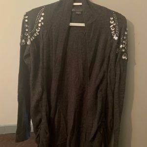 Armani Exchange Wool Cardigan with Studs